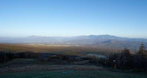 サンメドウズ清里スキー場「天空テラス」からの眺望