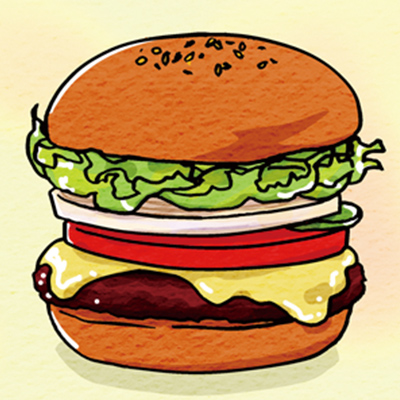 カートピア ハンバーガーのイラスト | SUBARU
