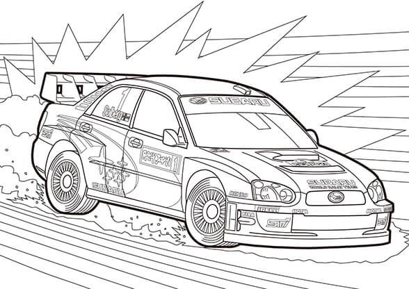 IMPREZA WRC 2004年参戦車②のぬり絵