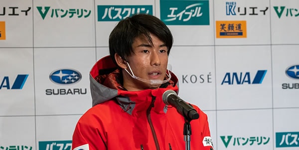 スバルが応援する日本代表の堀島行真選手（フリースタイル・モーグル）