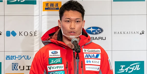 スバルが応援する日本代表の須貝龍選手（フリースタイル・スキークロス）